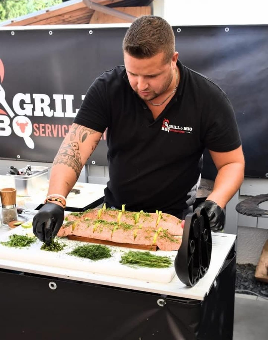 GrilloMio Grillmeister bei der Arbeit